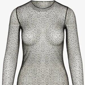 Commando sheer mesh top, with sparkle dots, size L, excellent condition